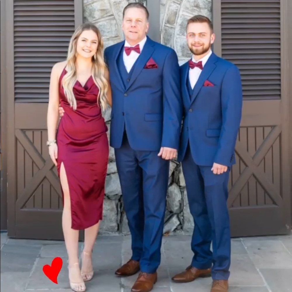 PLT maroon formal dress